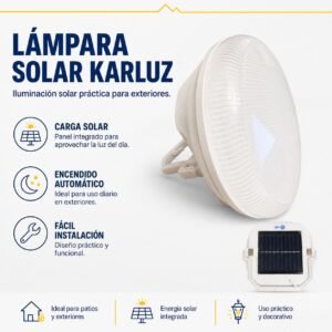 Lámpara LED Solar Recargable Karluz - 400W