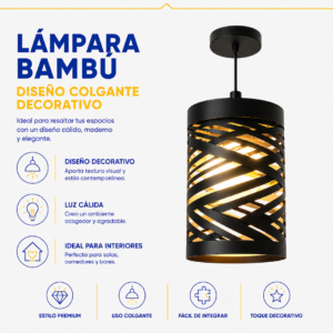 Lámpara Bambú