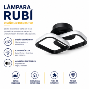 Lámpara Rubí 3 tonos
