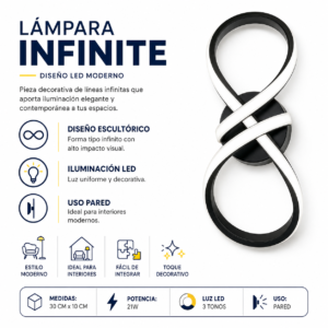 Lámpara Infinito 3 tonos