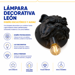 Lámpara decorativa Bulldog