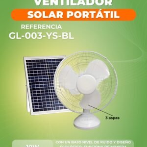 Ventilador con Panel Solar