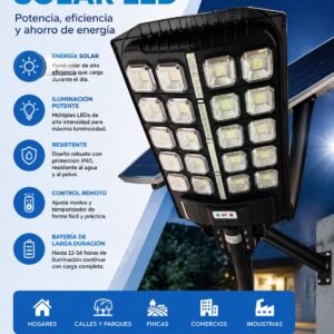 Lampara Solar Alumbrado Publico 400w