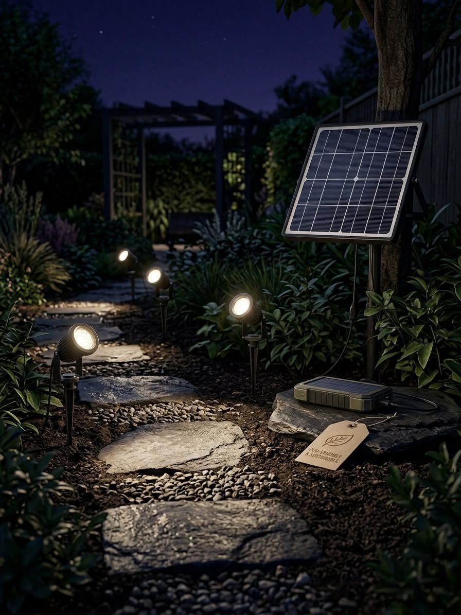 Kit de 4 estacas solares para jardines - Image 3