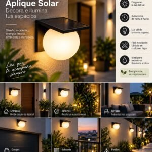Aplique solar Bola 4.000k
